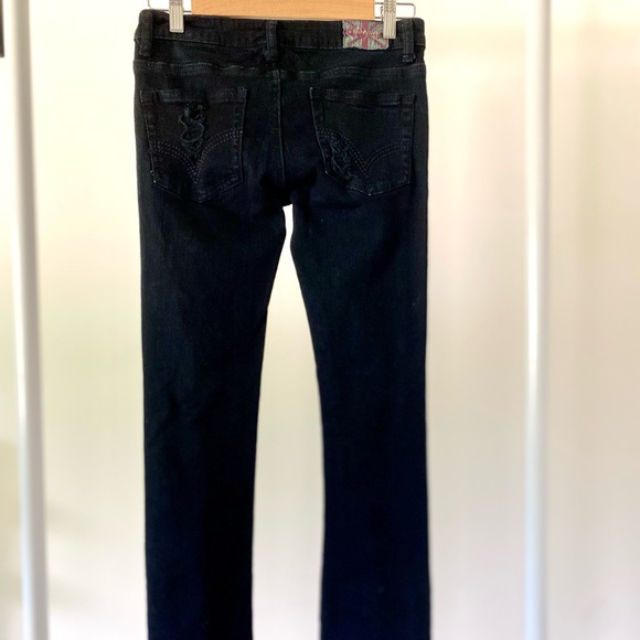 Machine Black Mid-rise Extremely Distressed Skinny Jeans - Picture 8 of 9